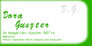 dora guszter business card